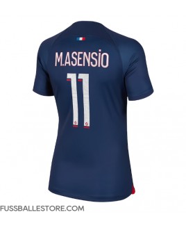 Günstige Paris Saint-Germain Marco Asensio #11 Heimtrikot Damen 2023-24 Kurzarm